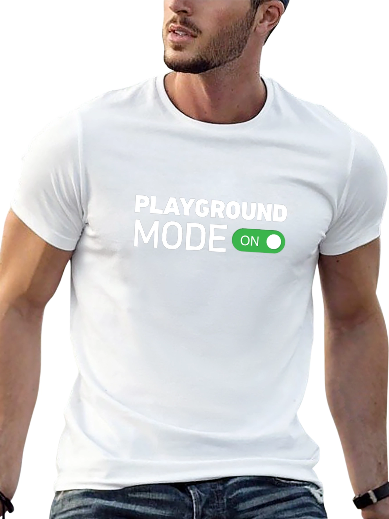 Playground Mode On Black T-Shirt