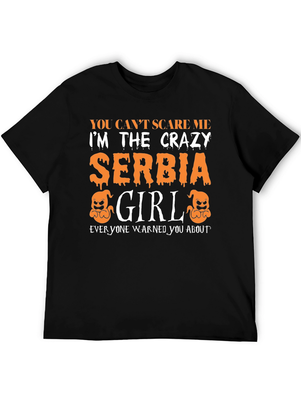 Crazy Serbia Girl Halloween T-Shirt
