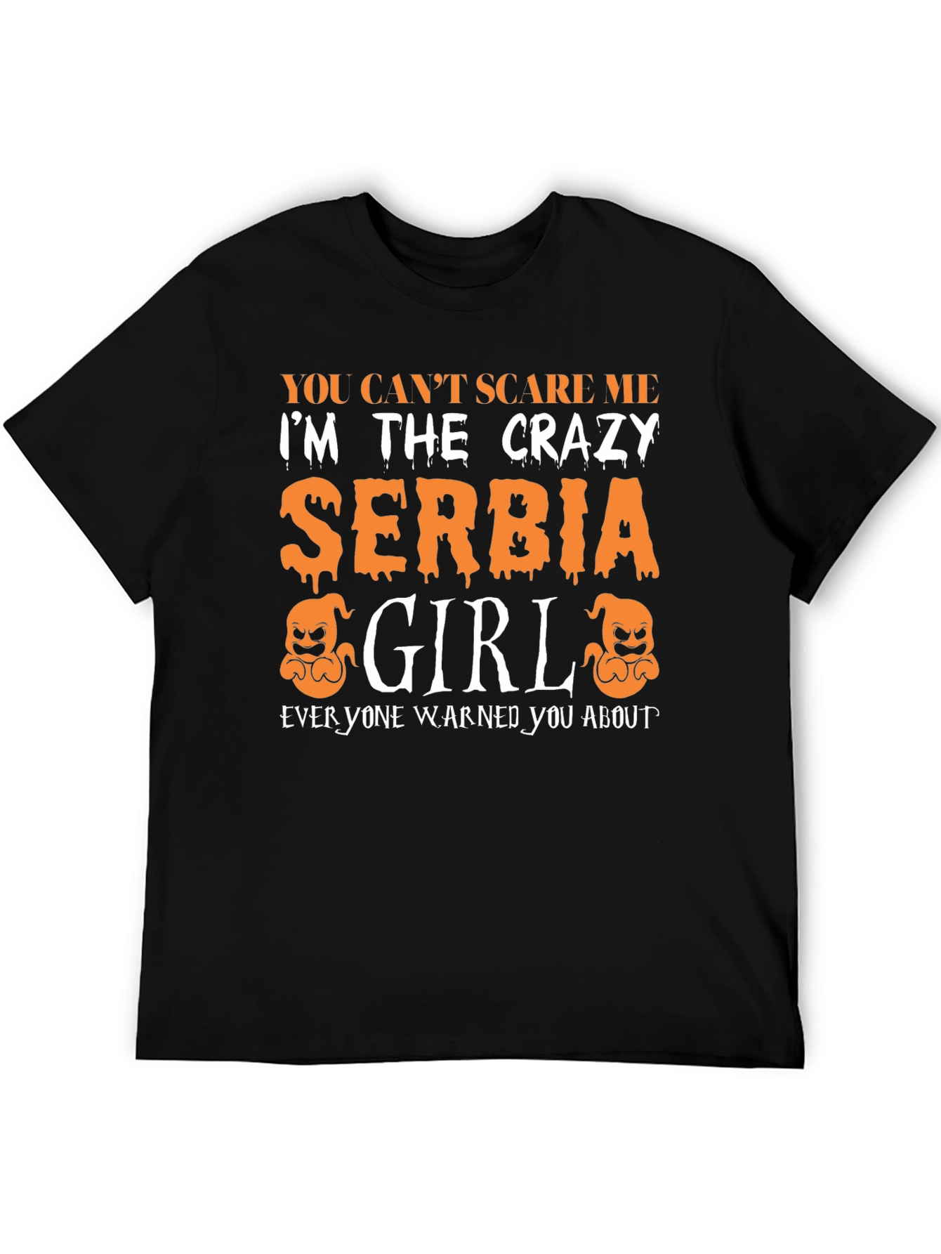 Crazy Serbia Girl Halloween T-Shirt