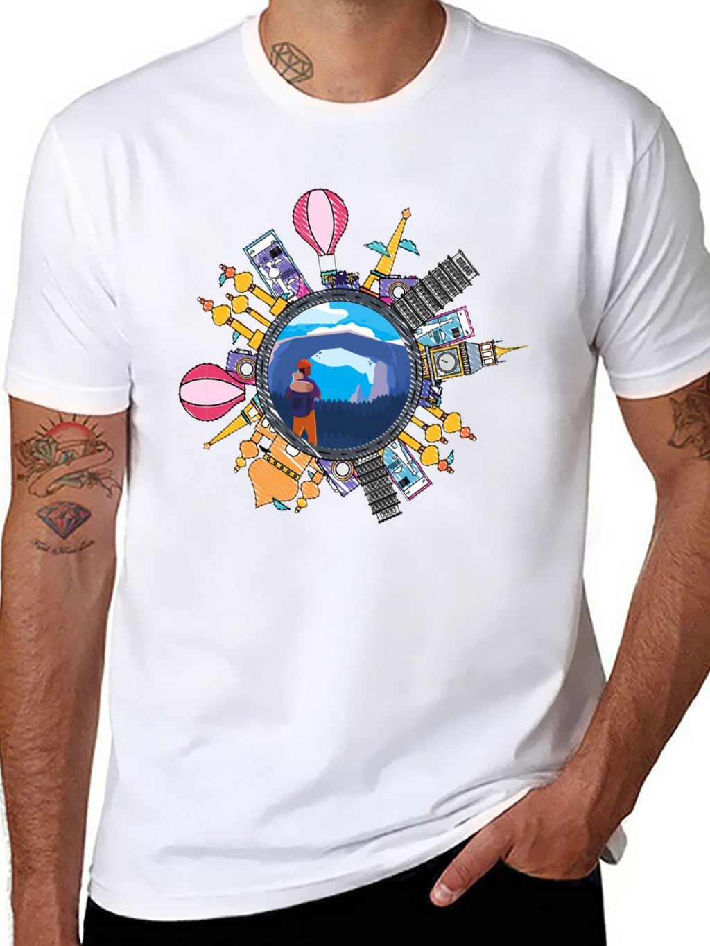 World Traveler Graphic T-Shirt