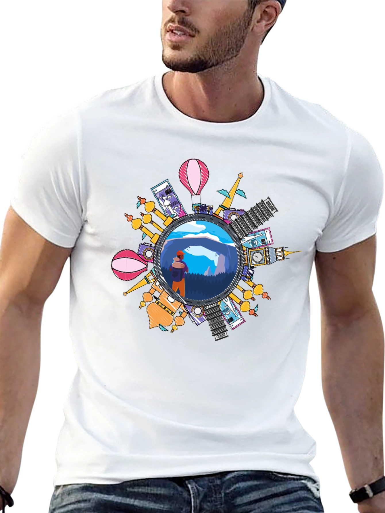 World Traveler Graphic T-Shirt