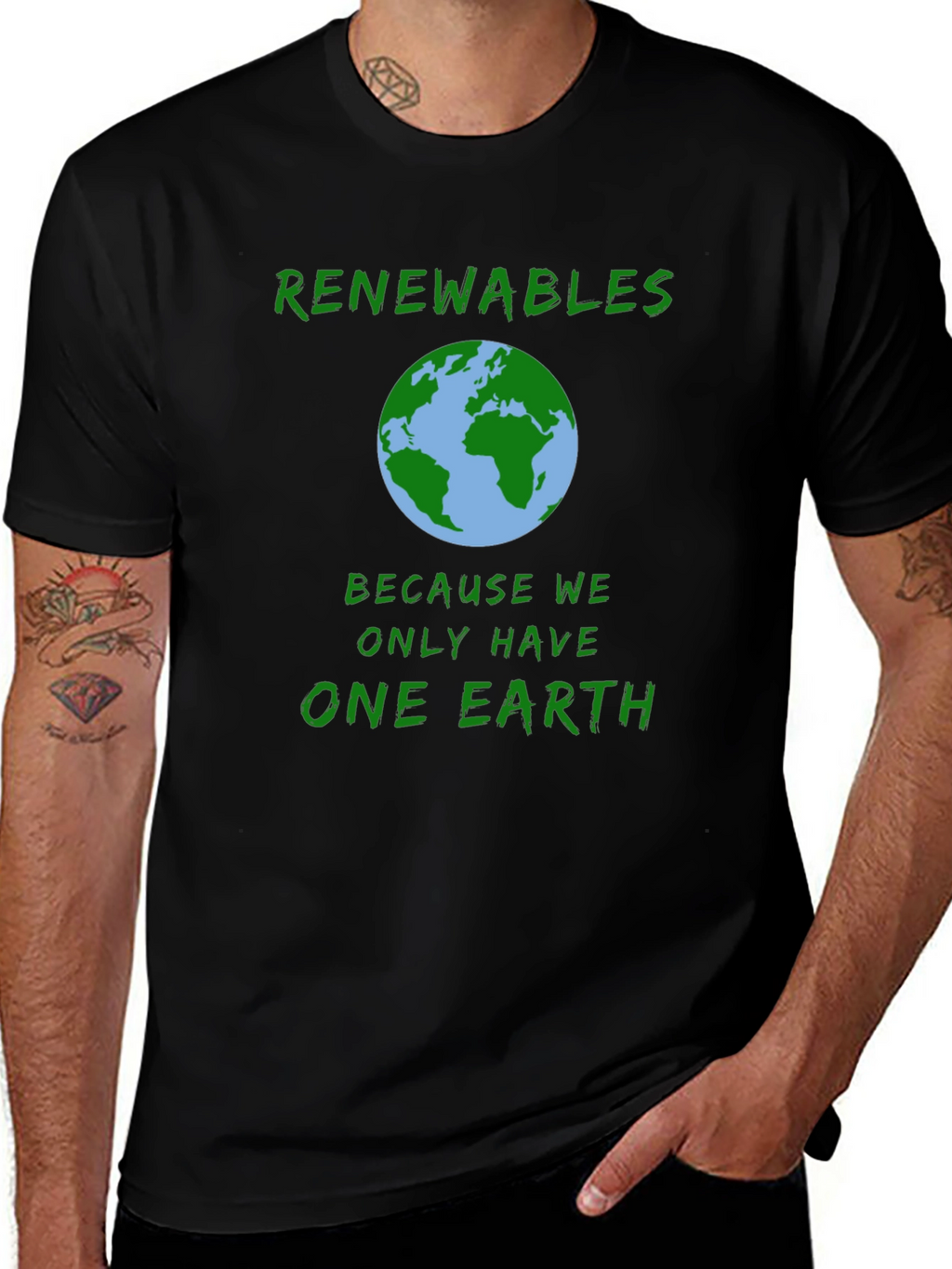 Renewables Earth T-Shirt - Eco-Friendly Fashion