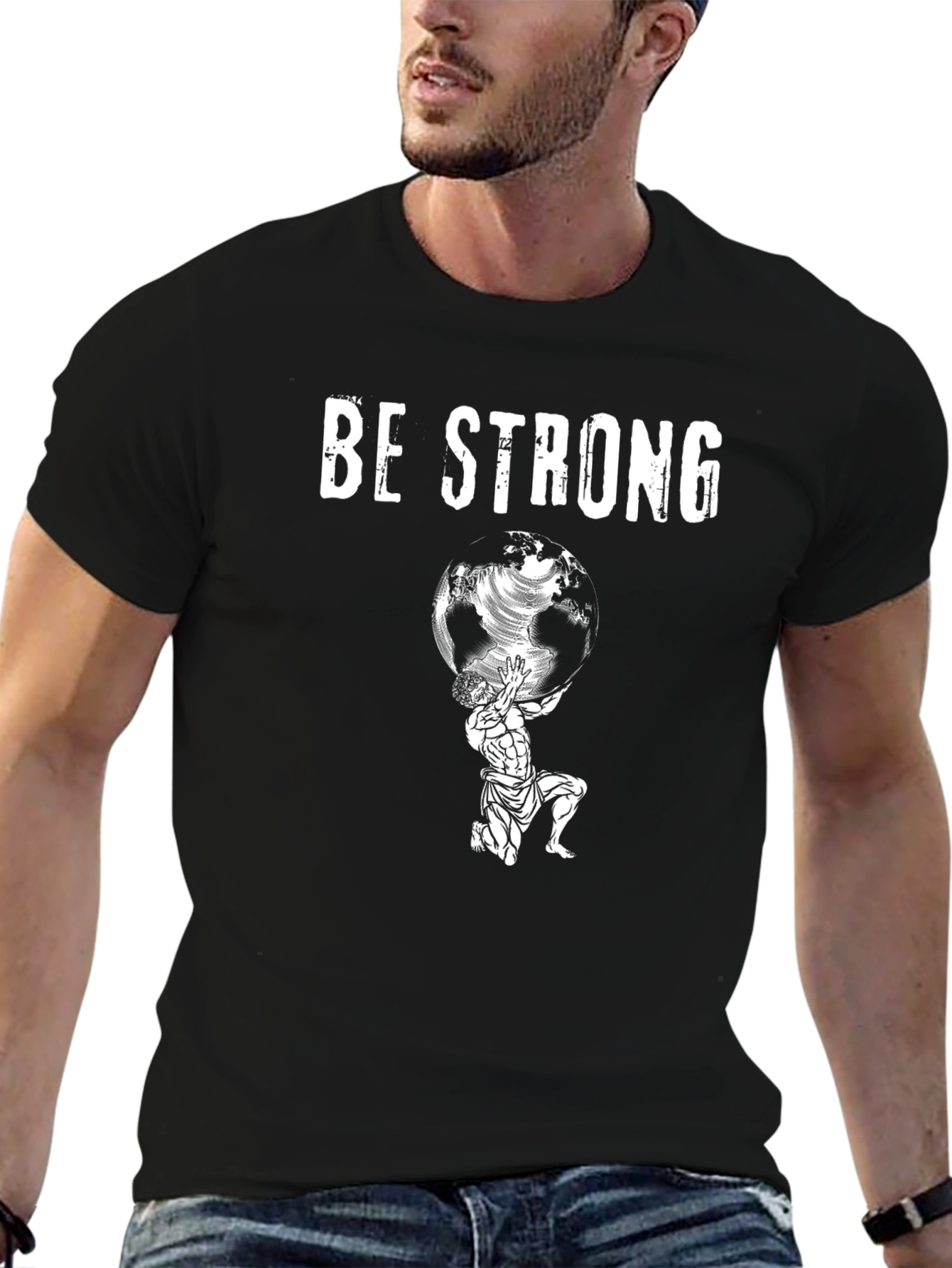 Be Strong Atlas Graphic T-Shirt