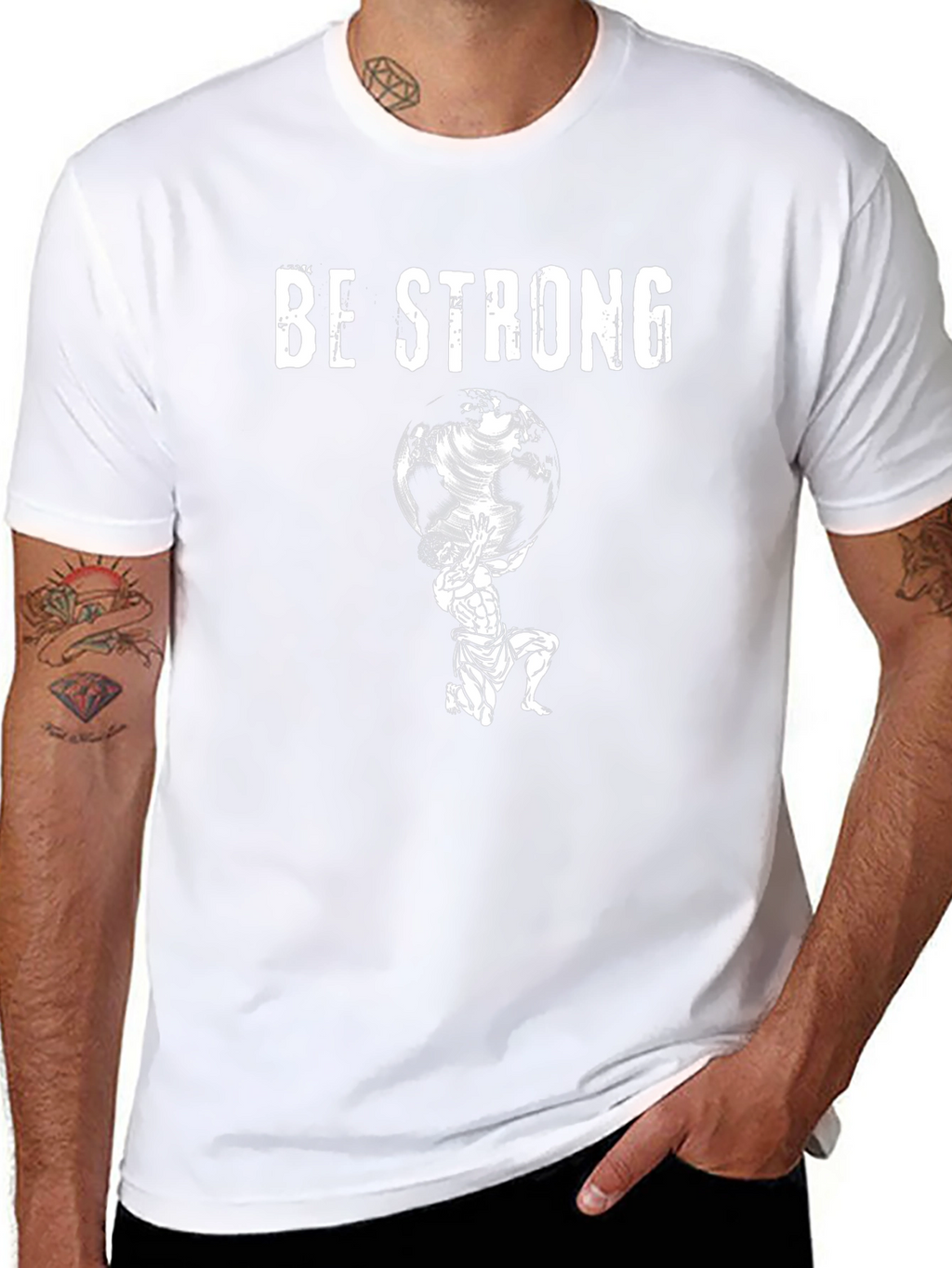 Be Strong Atlas Graphic T-Shirt