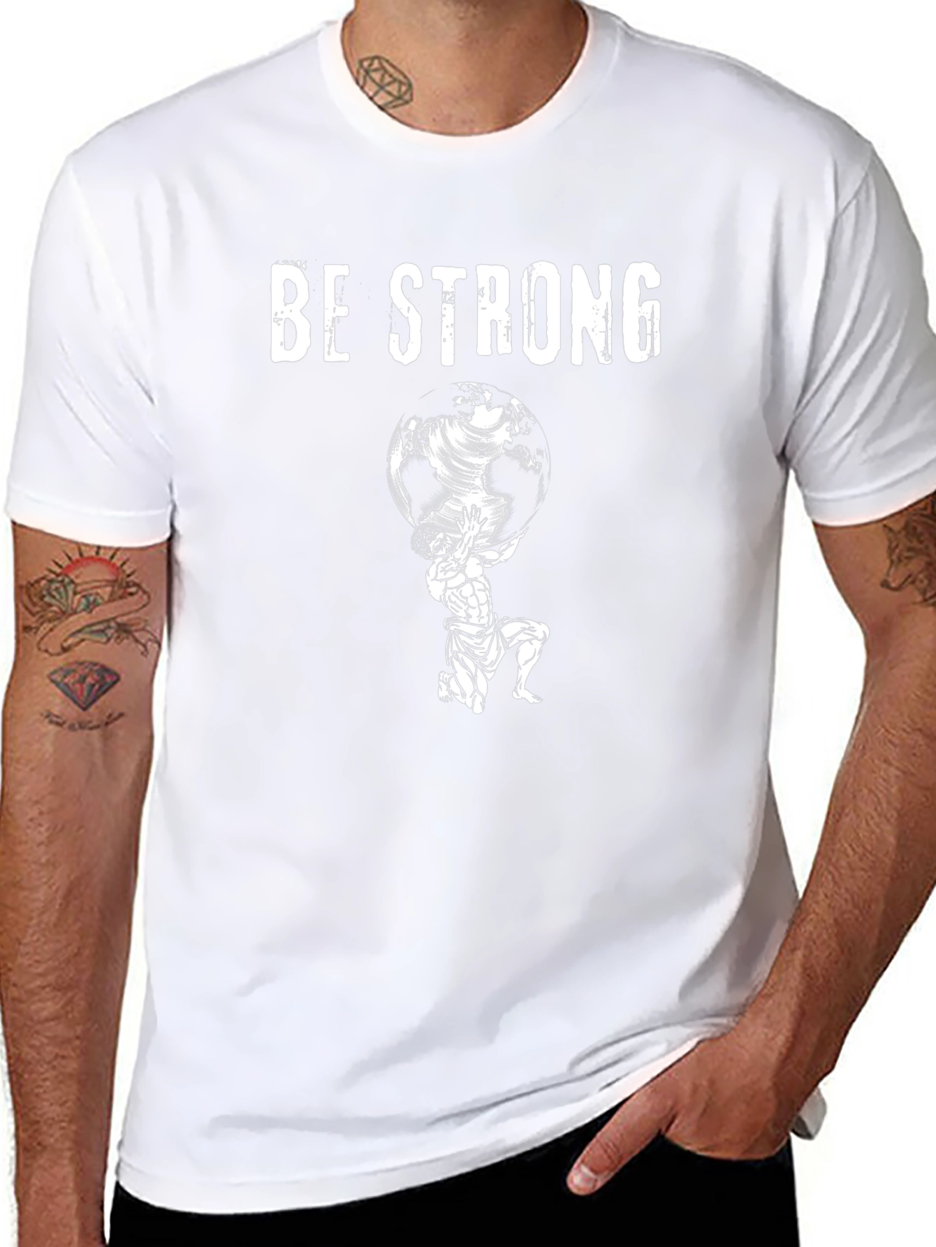 Be Strong Atlas Graphic T-Shirt