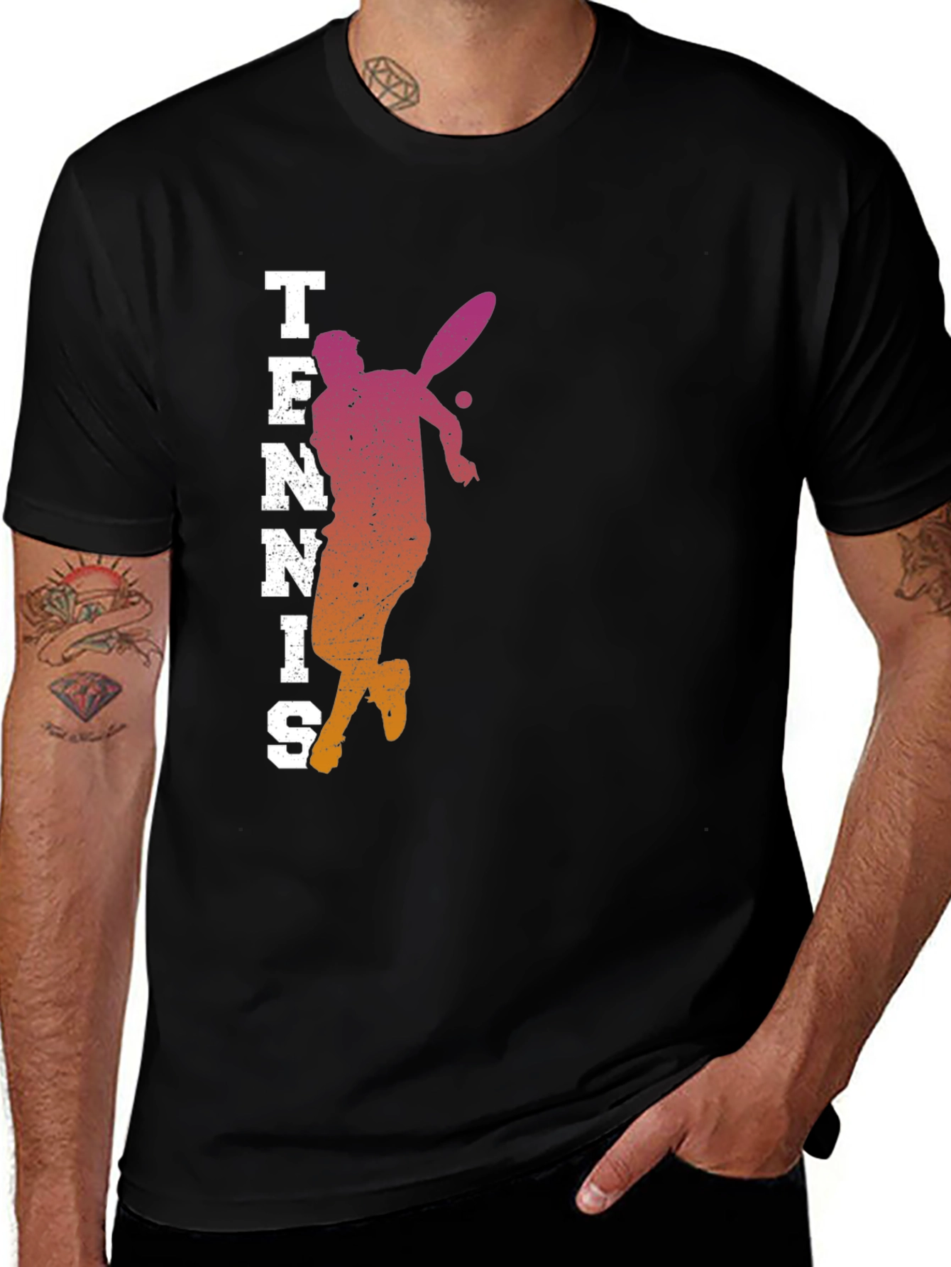 Tennis Player Graphic Tee - Stylish Activewear