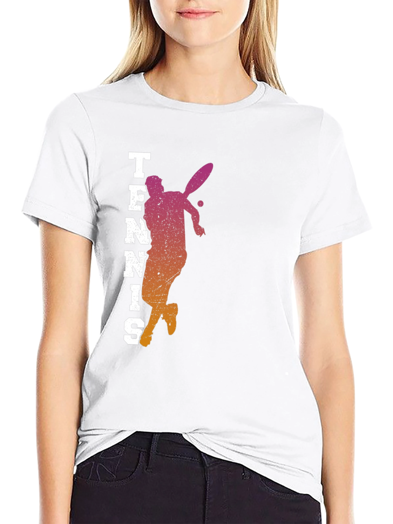 Tennis Player Graphic Tee - Stylish Activewear