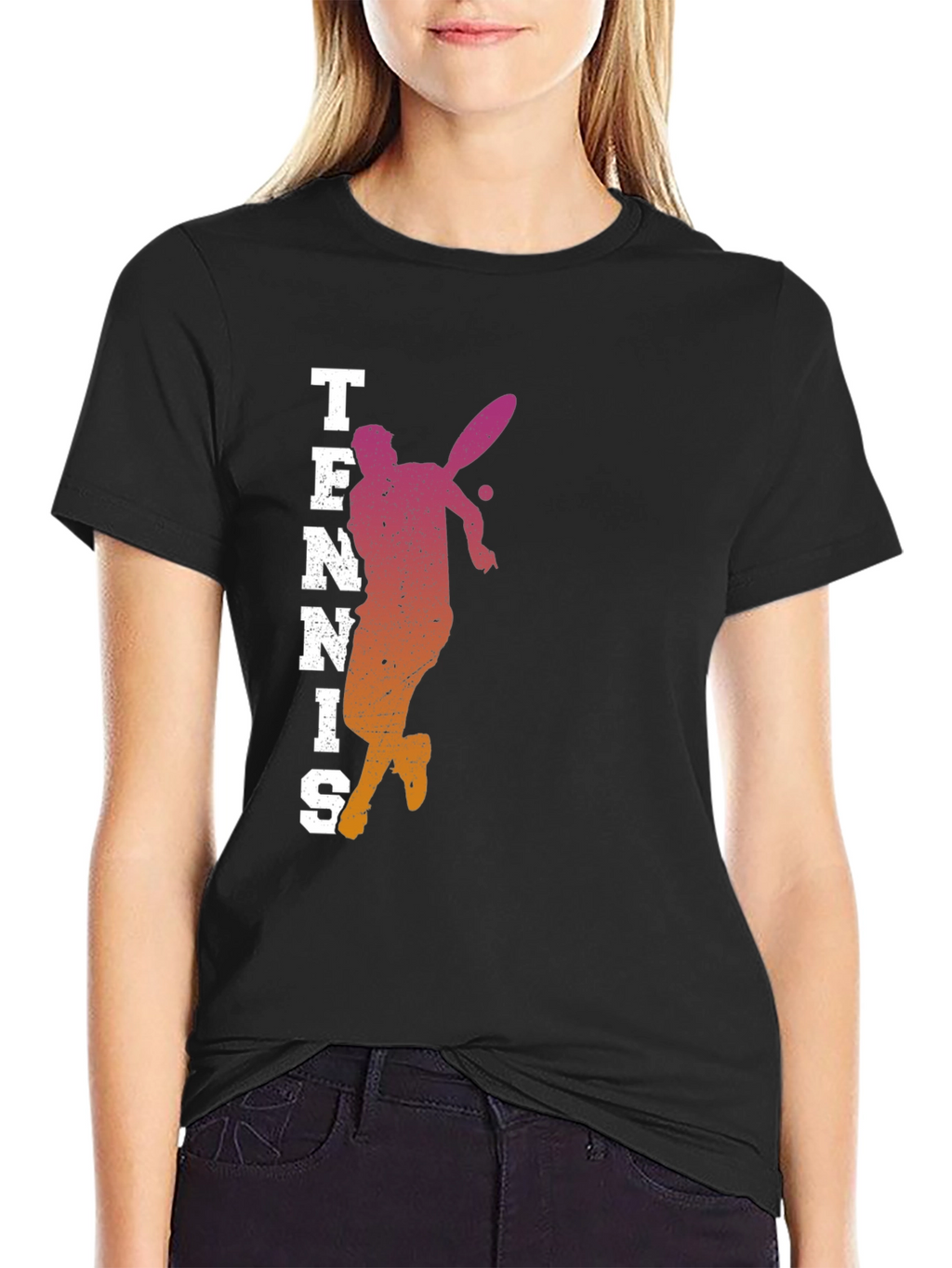 Tennis Player Graphic Tee - Stylish Activewear