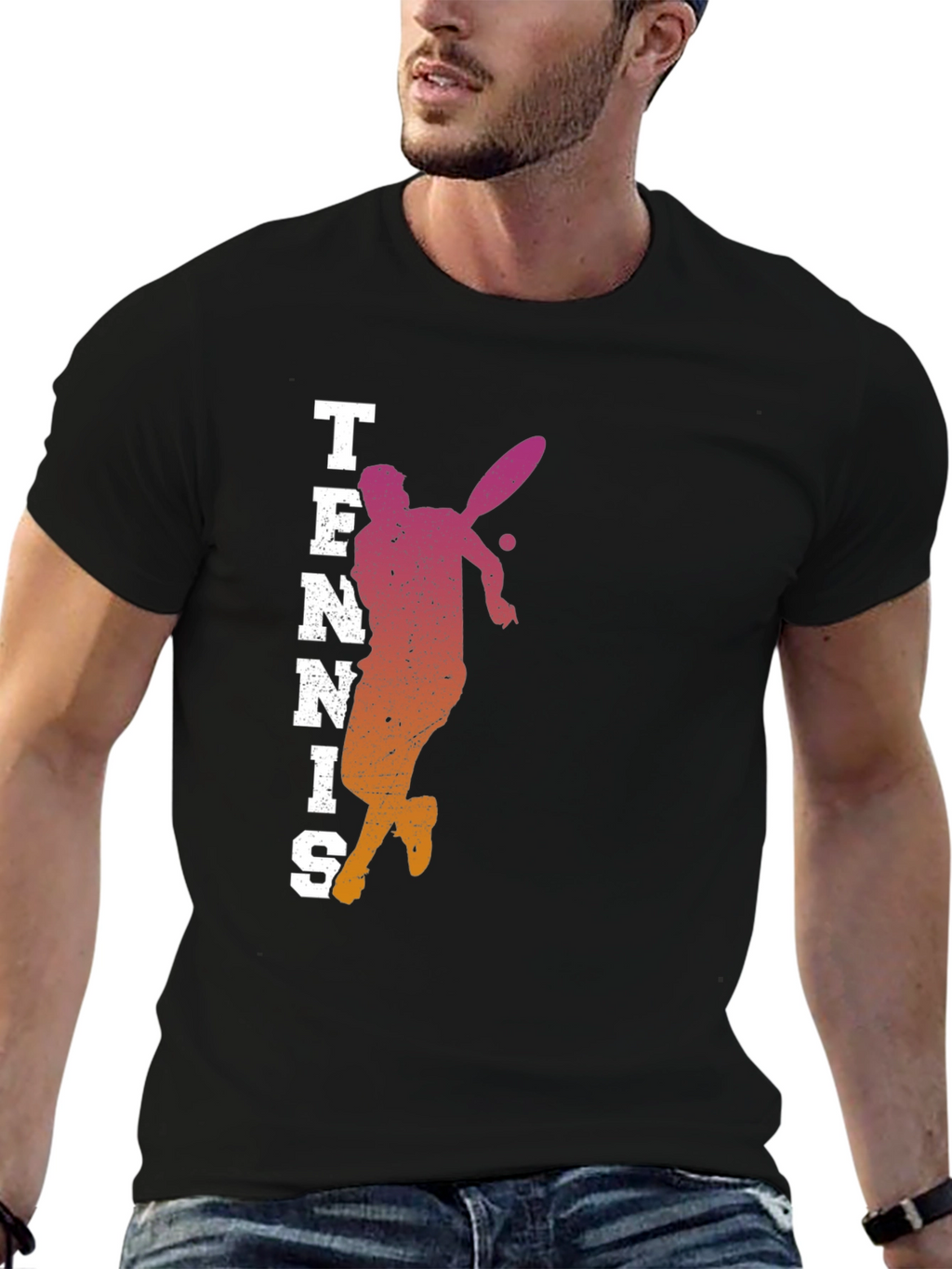 Tennis Player Graphic Tee - Stylish Activewear