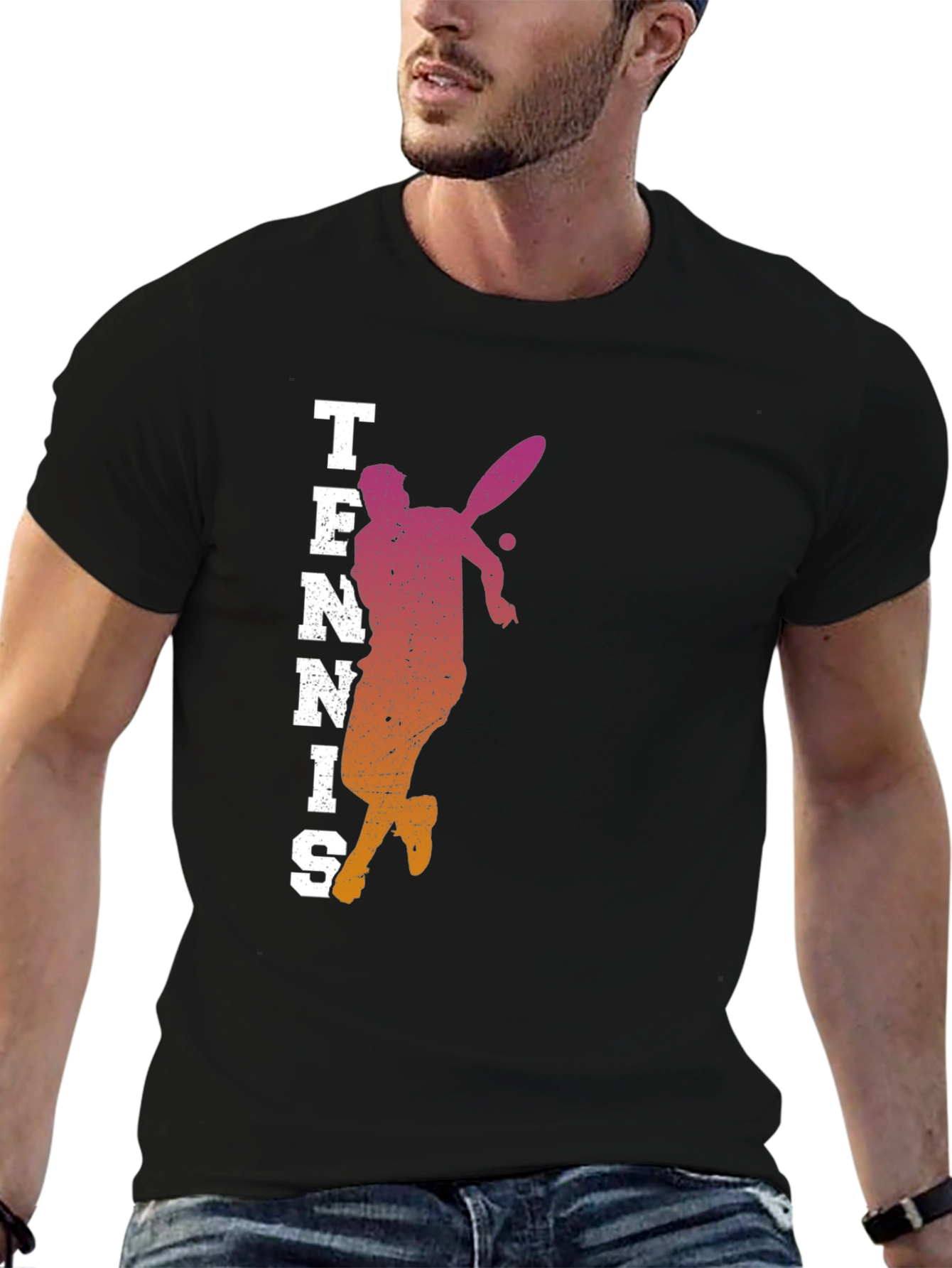 Tennis Player Graphic Tee - Stylish Activewear