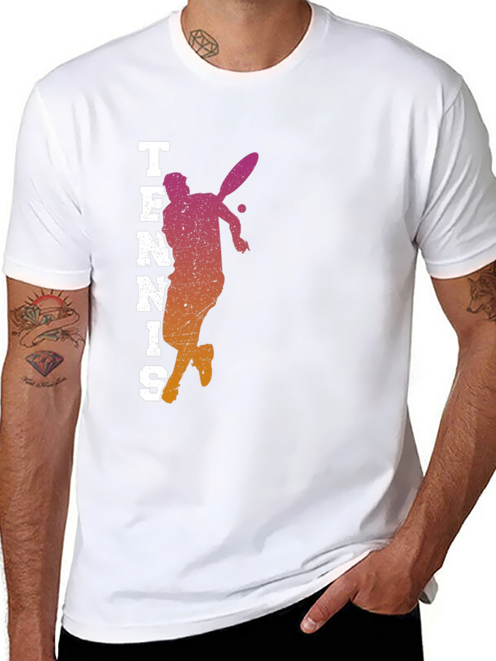 Tennis Player Graphic Tee - Stylish Activewear
