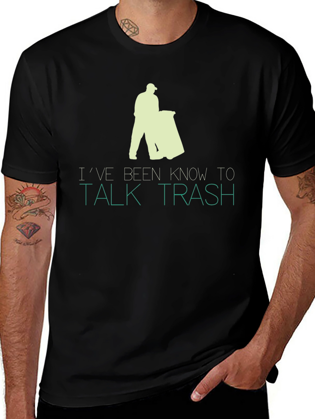 Talk Trash Graphic T-Shirt - Funny Slogan Tee