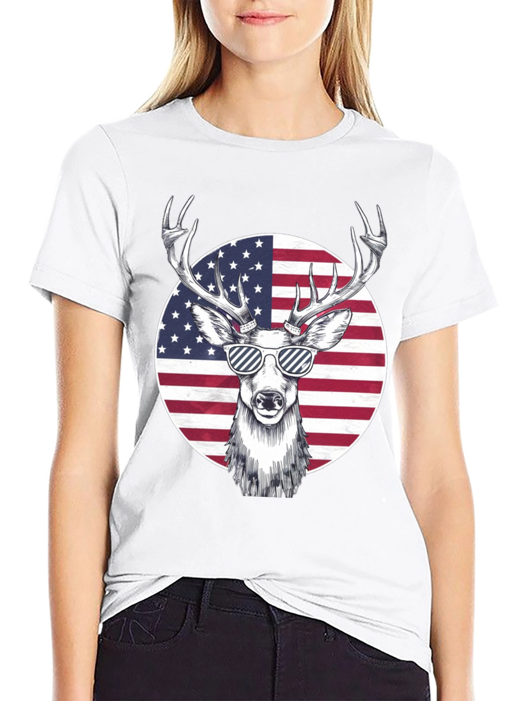 American Deer Graphic Tee