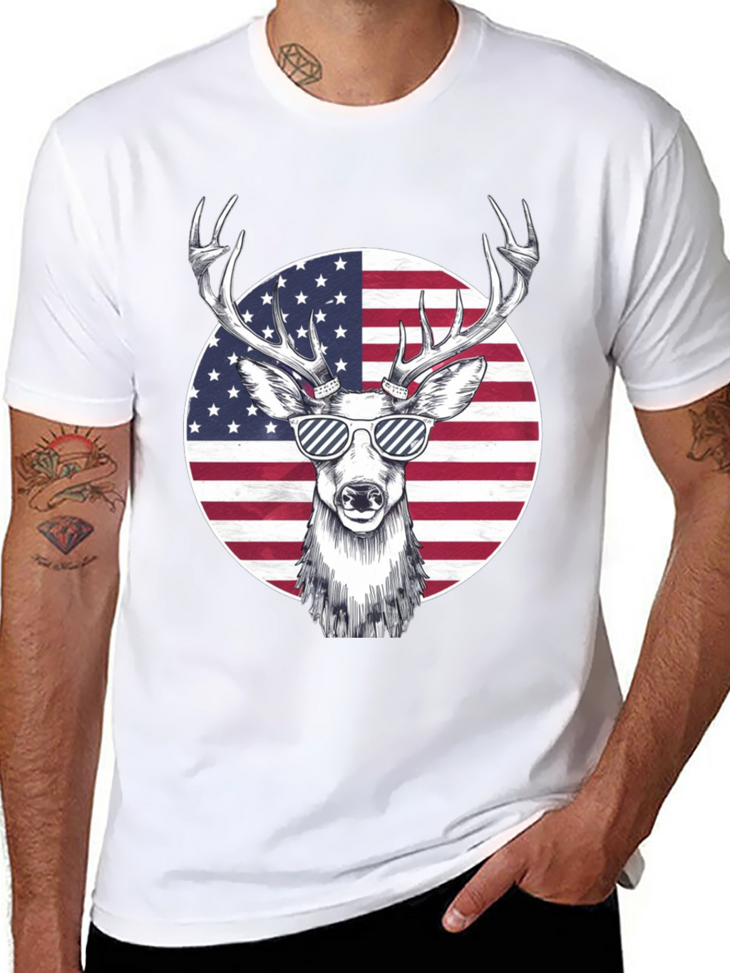 American Deer Graphic Tee