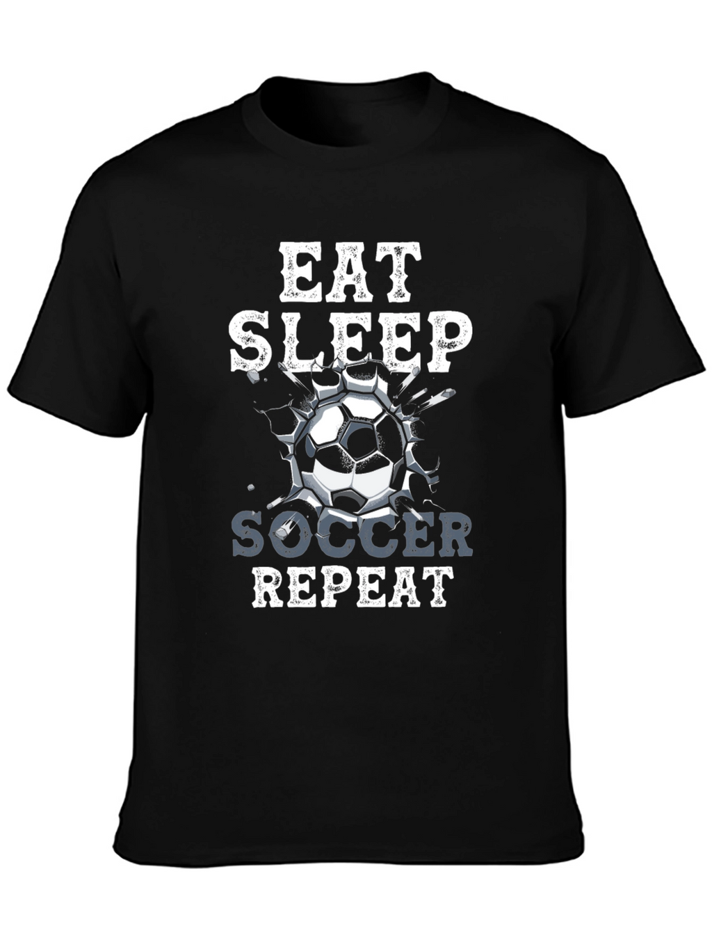 Eat Sleep Soccer Repeat Graphic T-Shirt