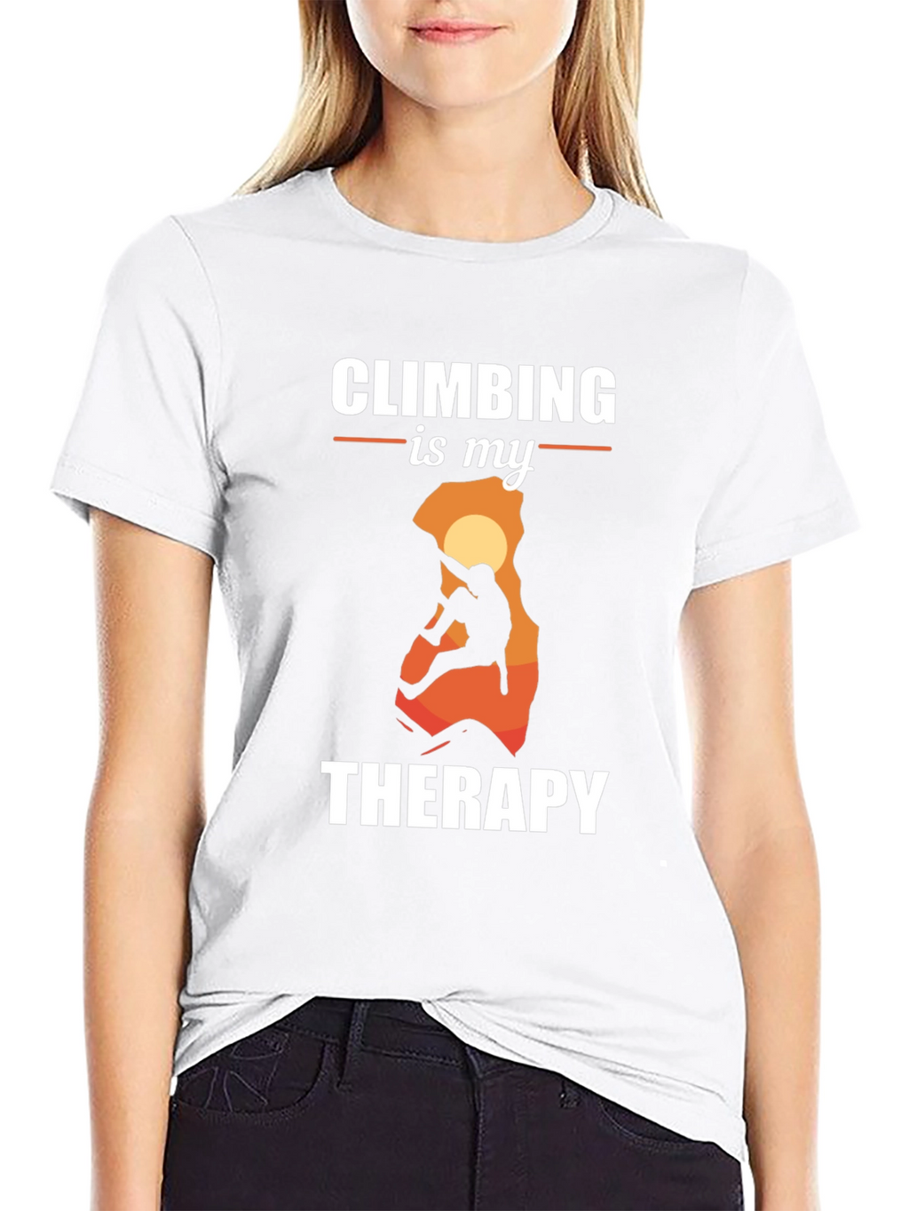 Climbing is My Therapy Graphic Tee