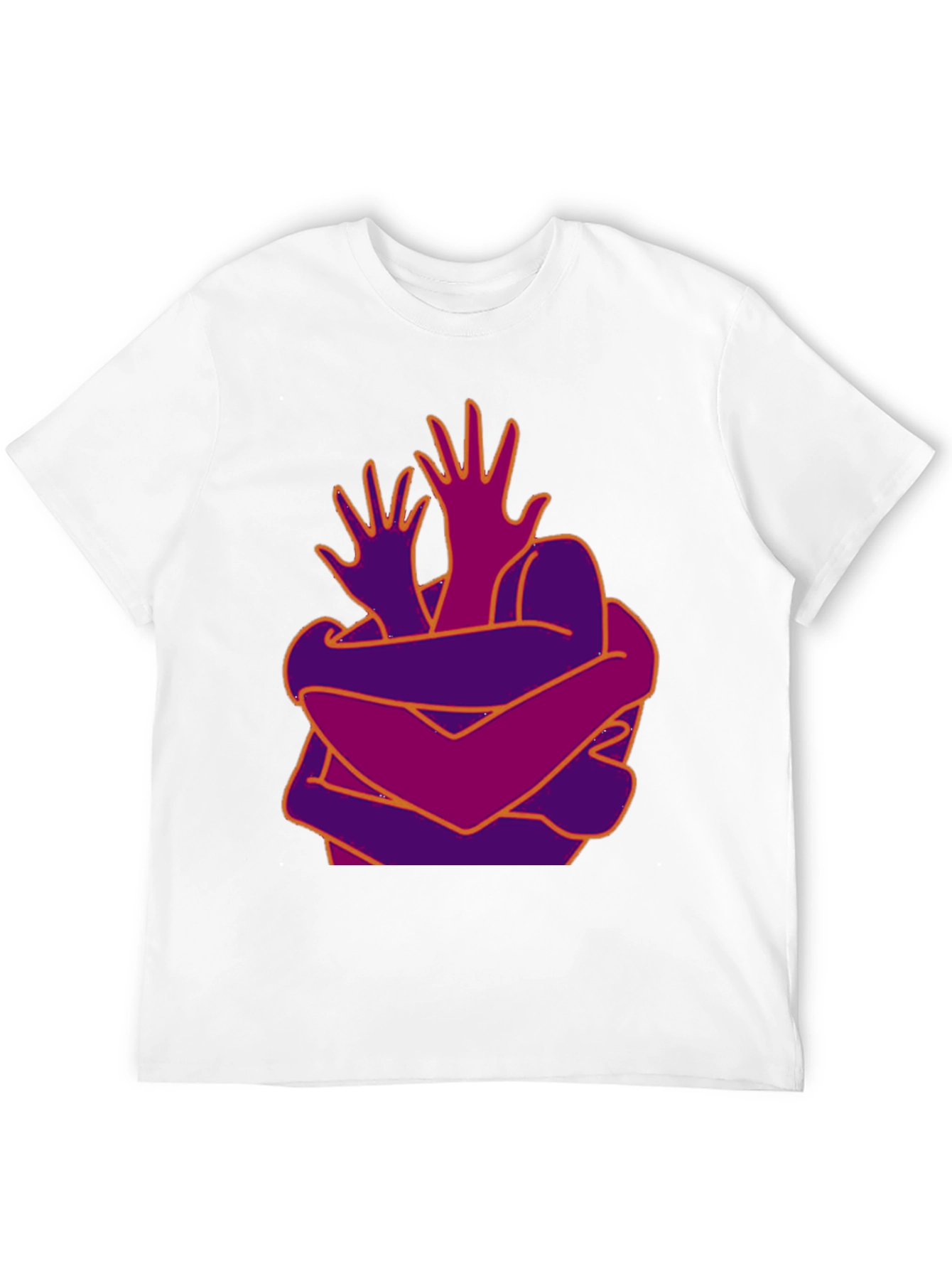 Abstract Hug Graphic T-Shirt
