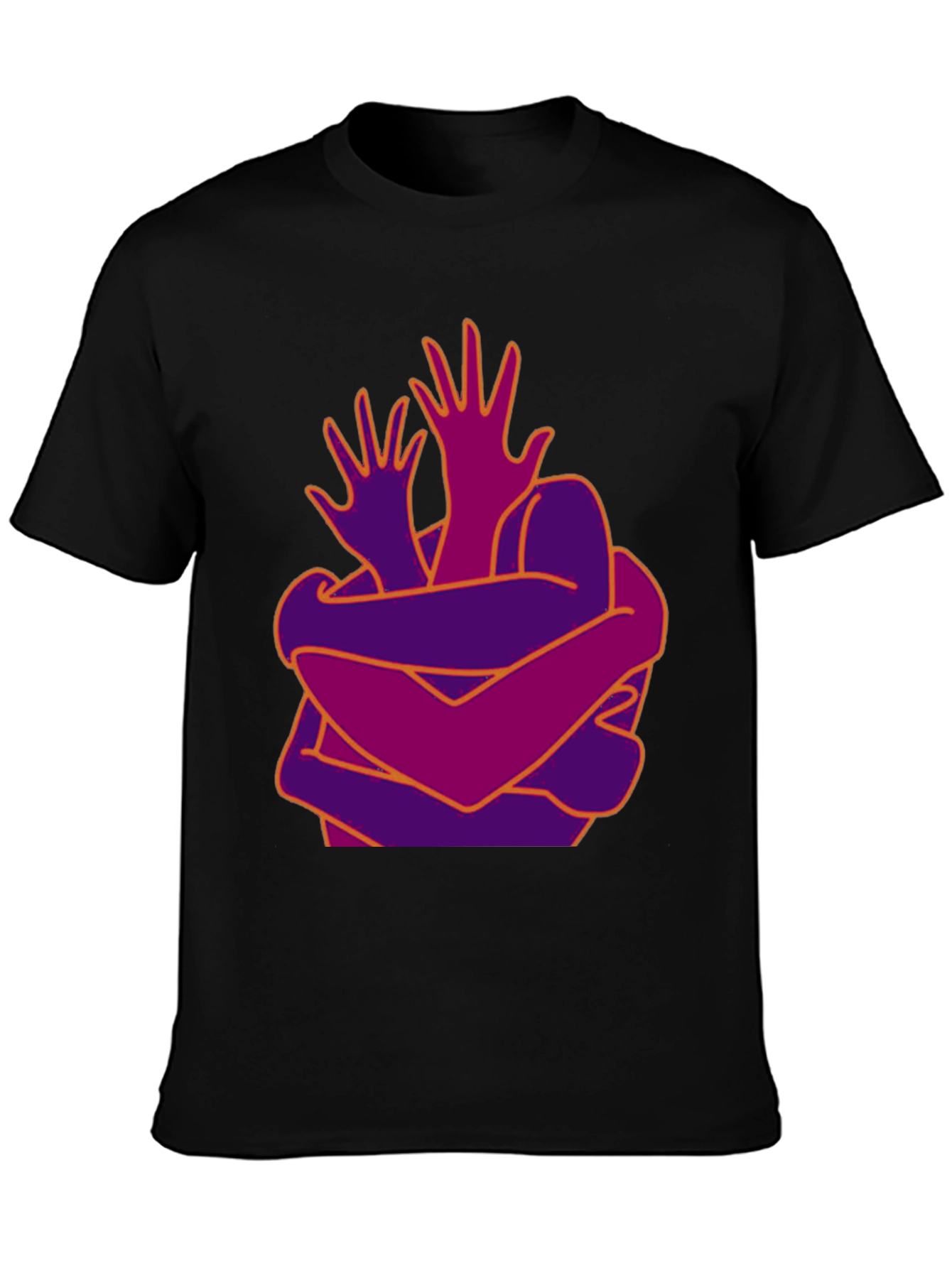 Abstract Hug Graphic T-Shirt