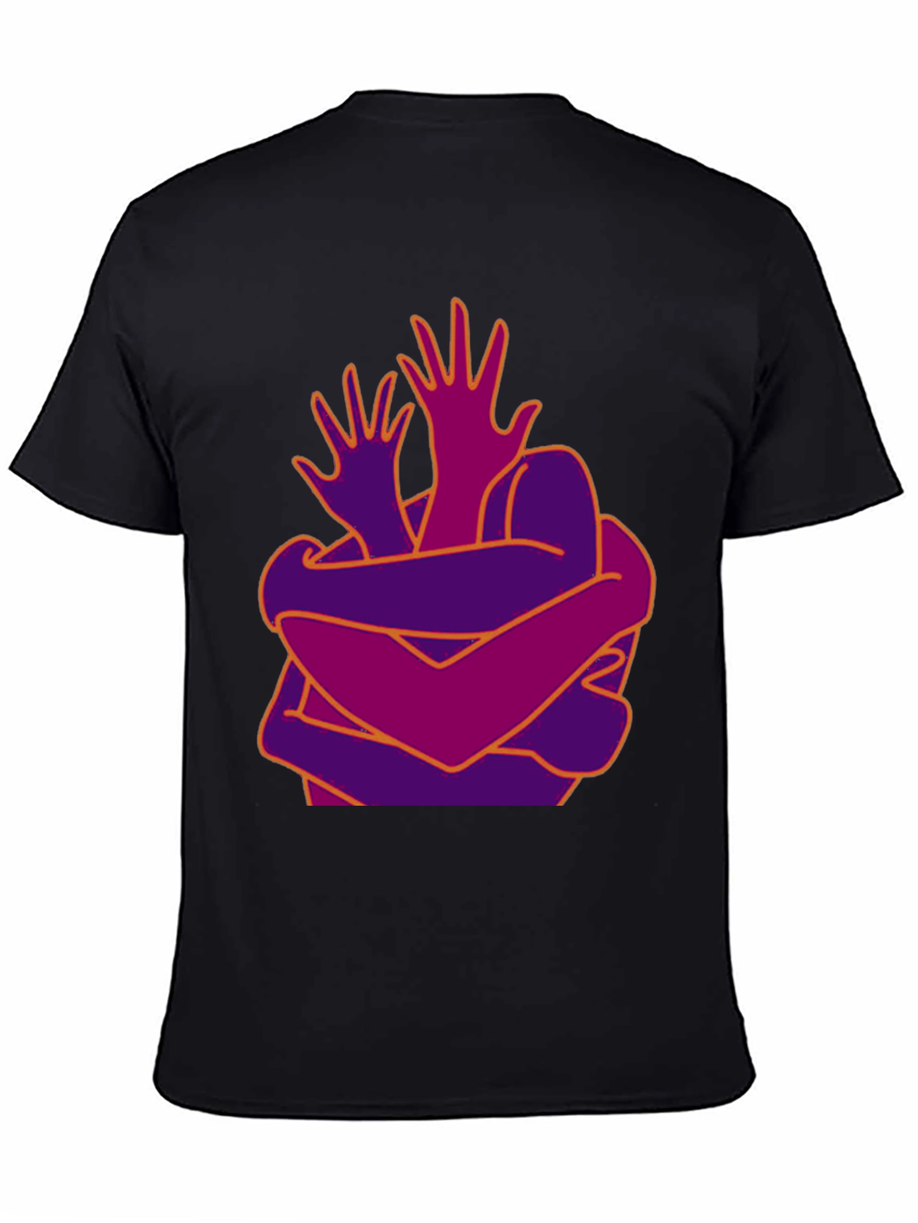 Abstract Hug Graphic T-Shirt