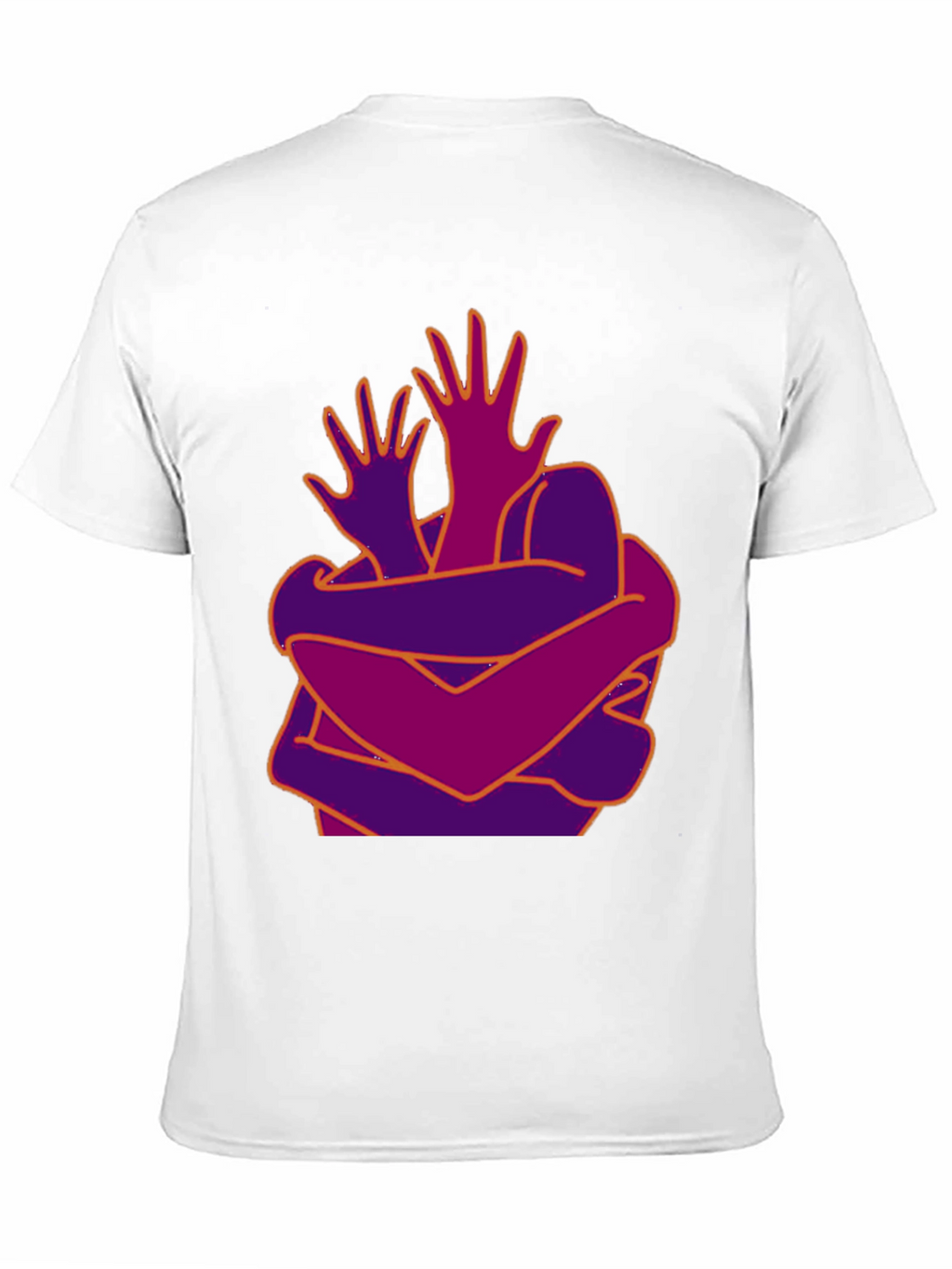 Abstract Hug Graphic T-Shirt