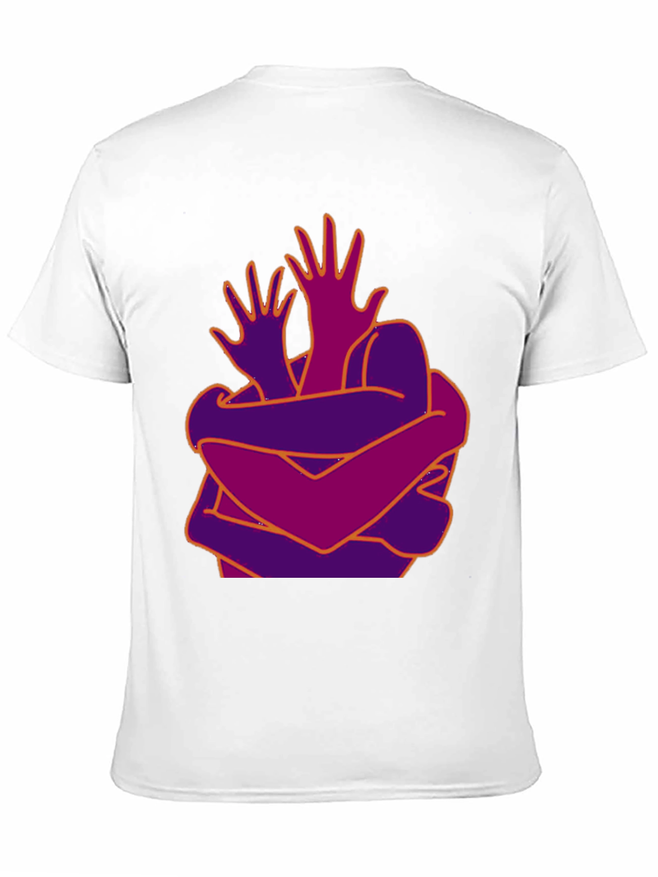 Abstract Hug Graphic T-Shirt