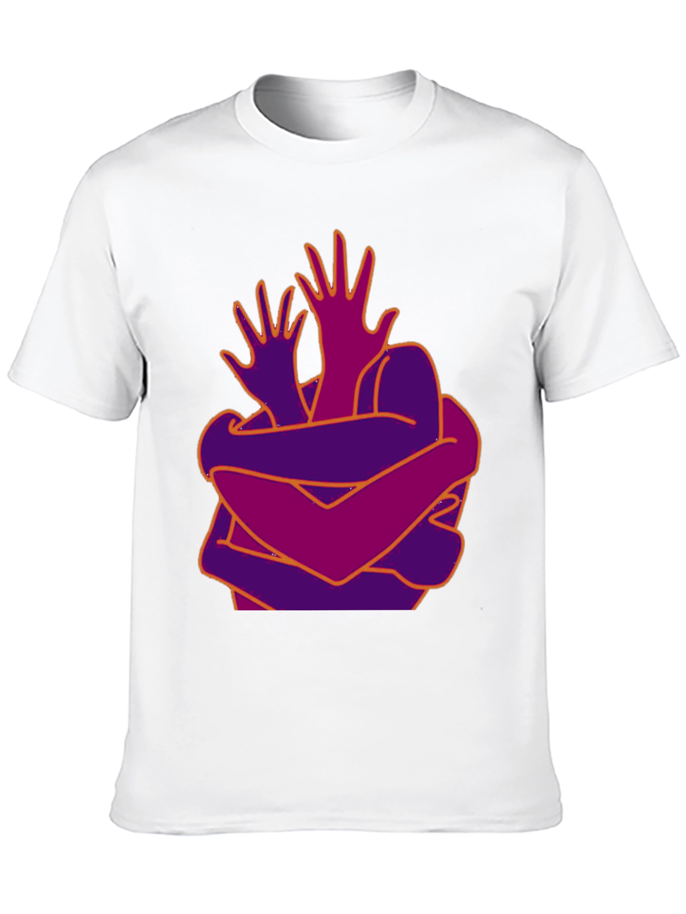 Abstract Hug Graphic T-Shirt