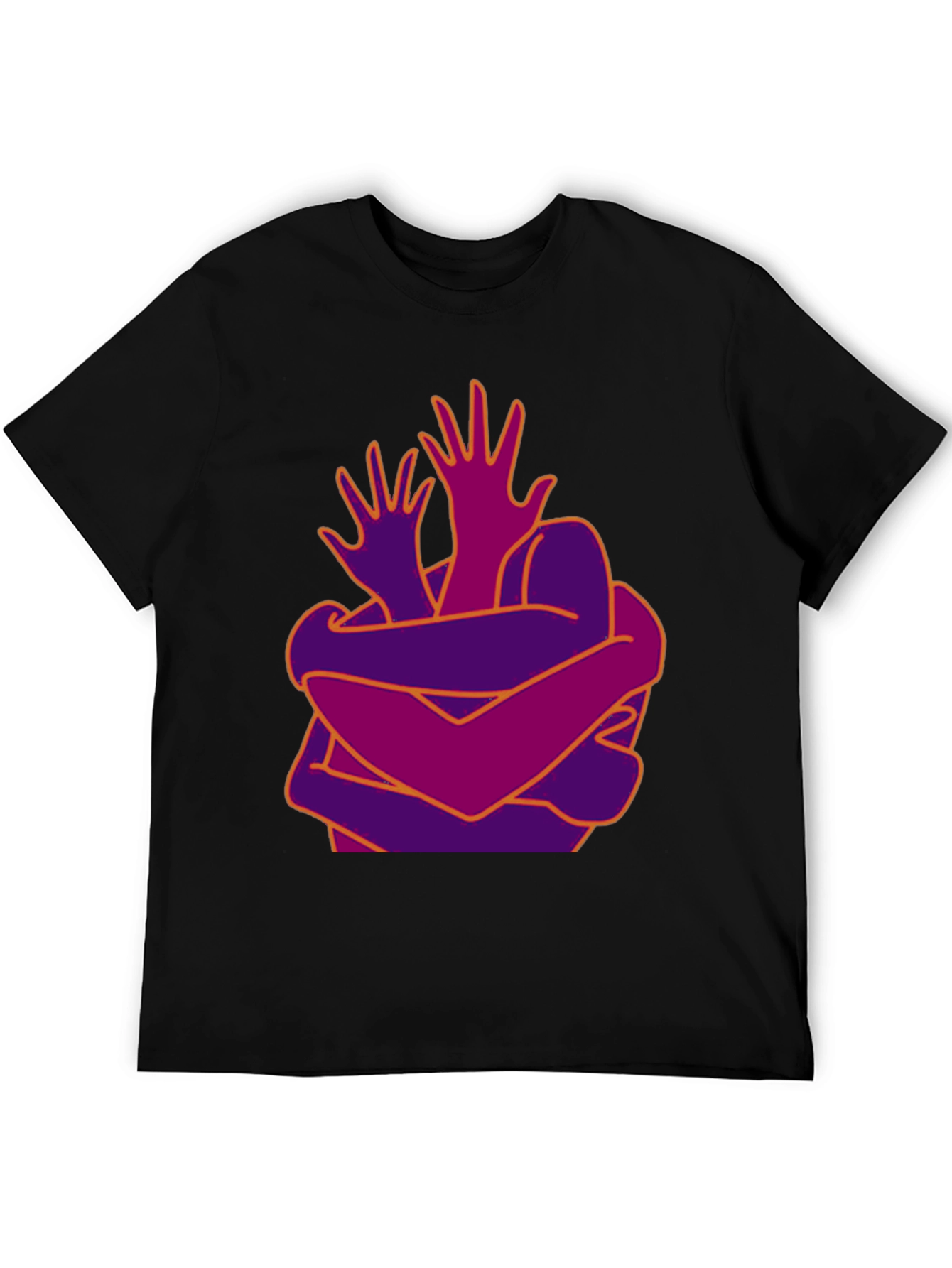 Abstract Hug Graphic T-Shirt