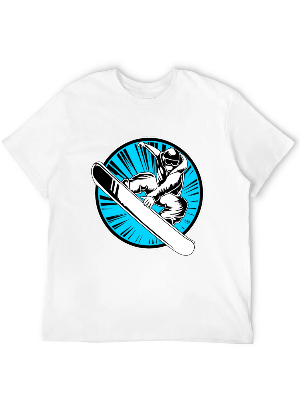 Snowboarder Graphic Black T-Shirt
