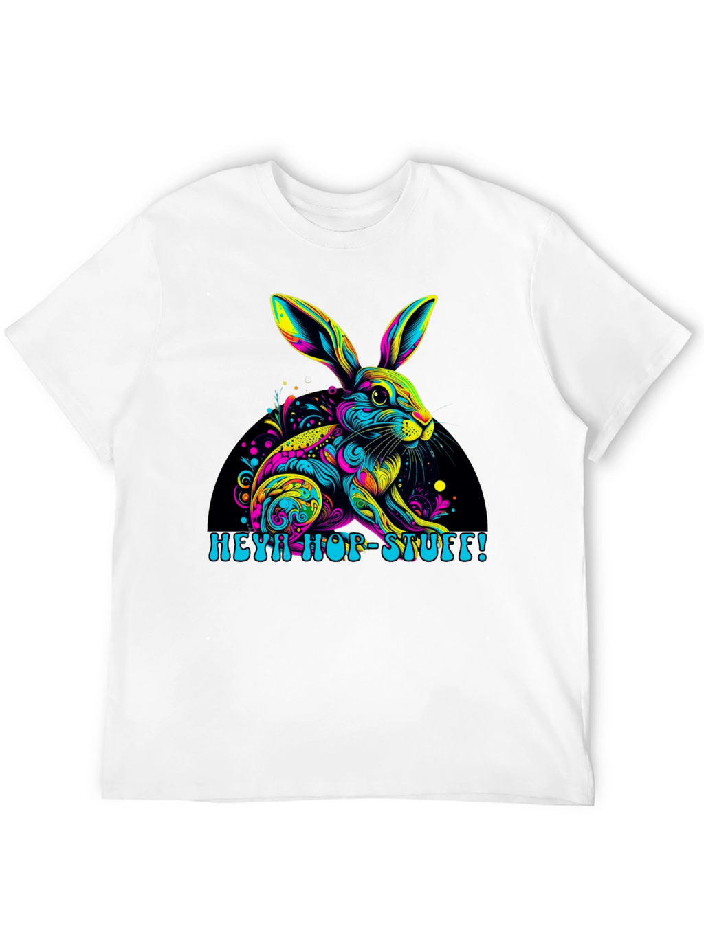 Vibrant Easter Bunny T-Shirt - Heya Hop Stuff!