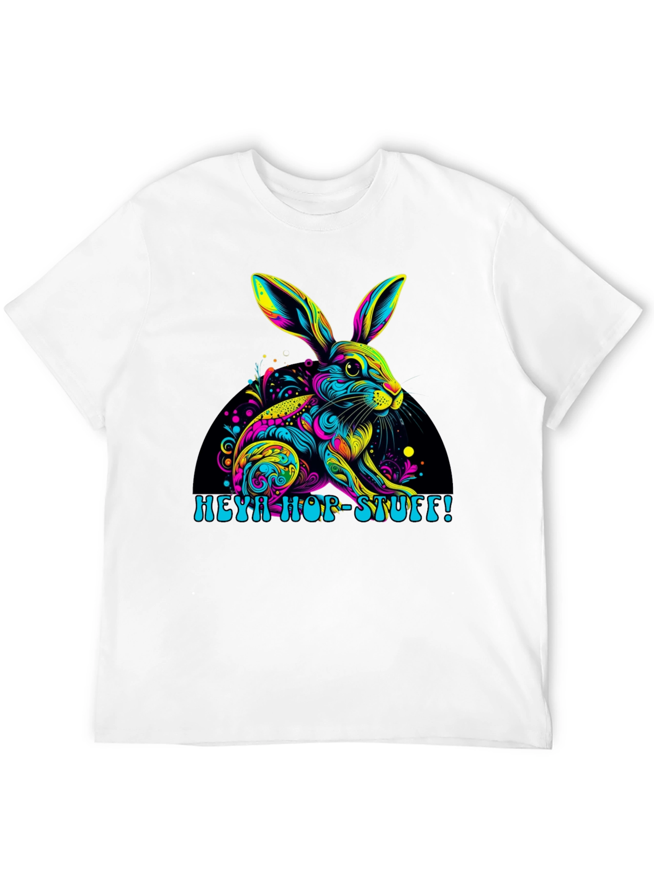 Vibrant Easter Bunny T-Shirt - Heya Hop Stuff!