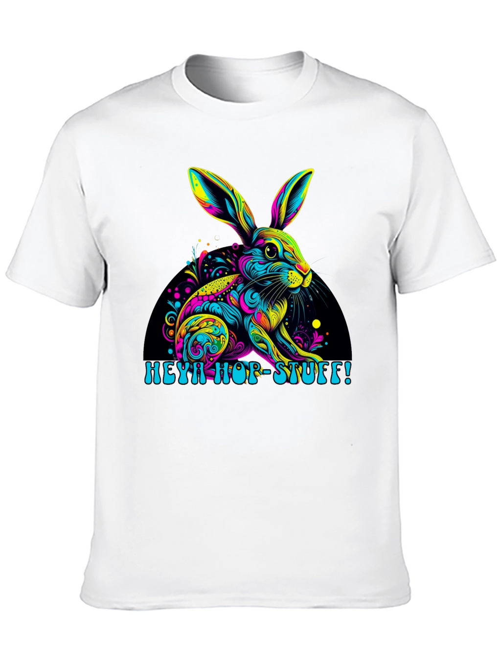 Vibrant Easter Bunny T-Shirt - Heya Hop Stuff!