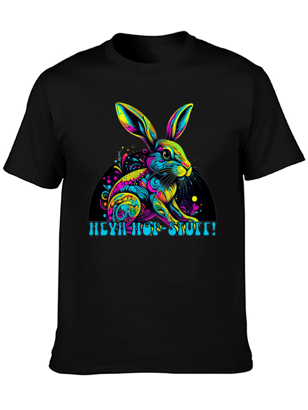 Vibrant Easter Bunny T-Shirt - Heya Hop Stuff!