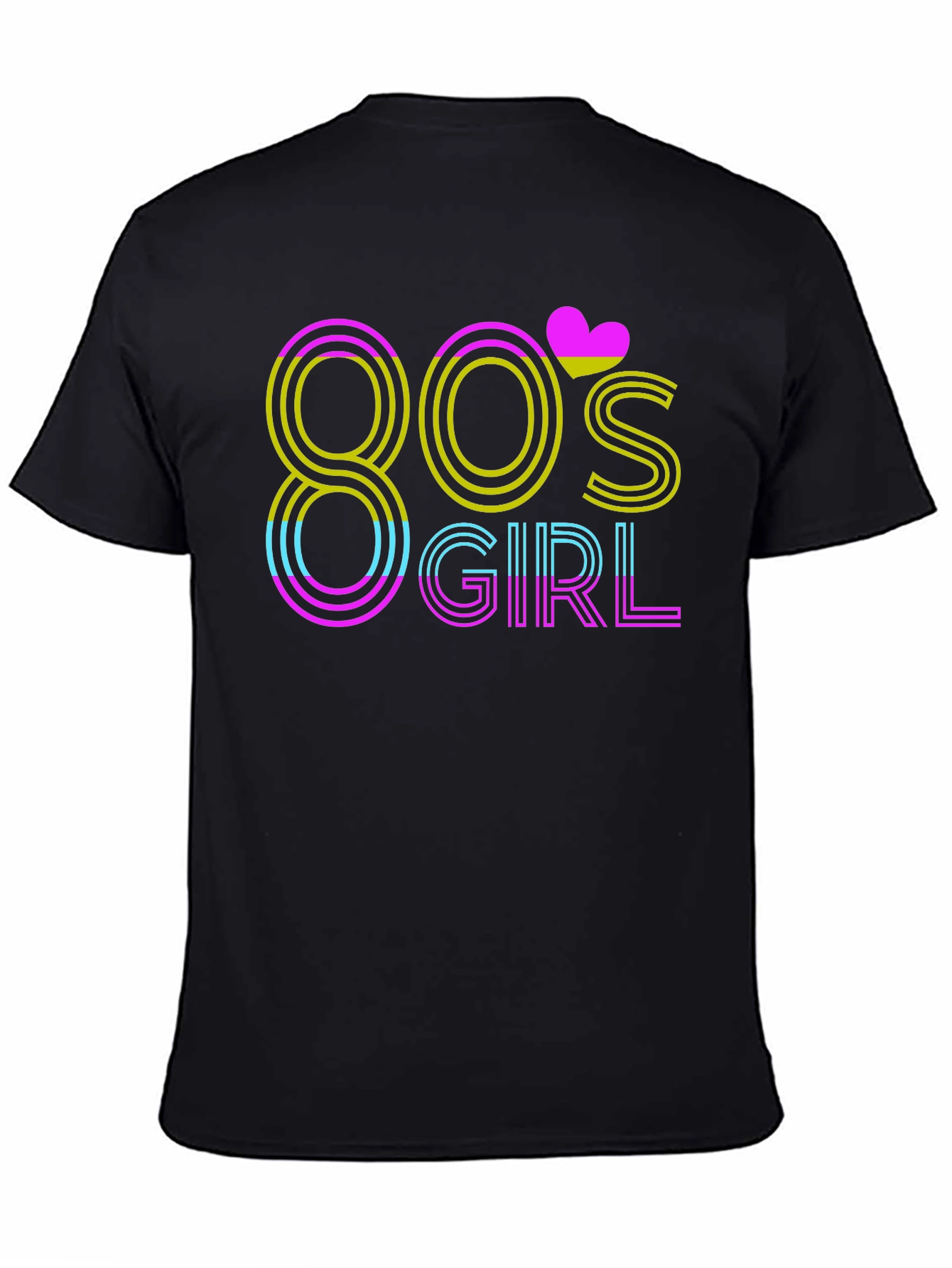 80s Girl T-Shirt - Retro Neon Style