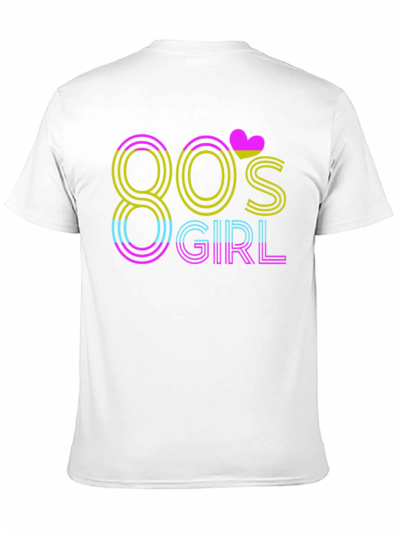 80s Girl T-Shirt - Retro Neon Style