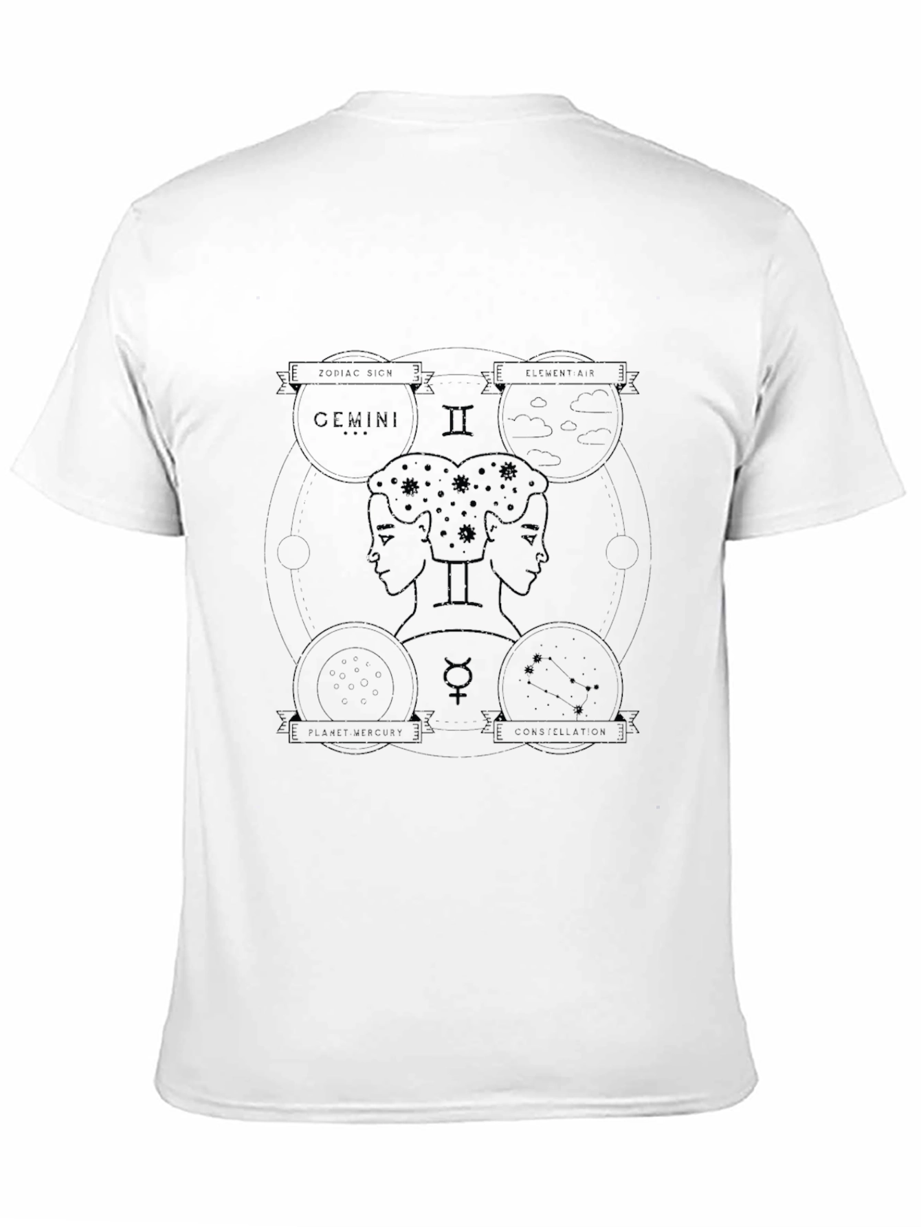 Gemini Zodiac Graphic Tee - Stylish Astrology Shirt