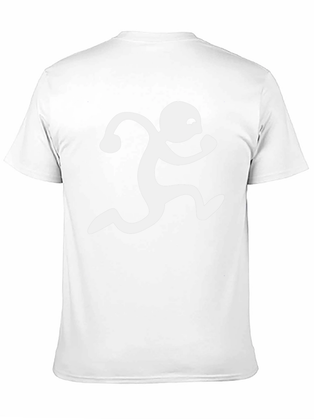 Black T-Shirt with Running Man Graphic