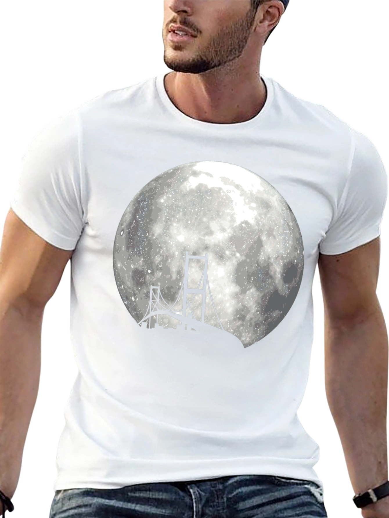 Moonlit Bridge Graphic T-Shirt