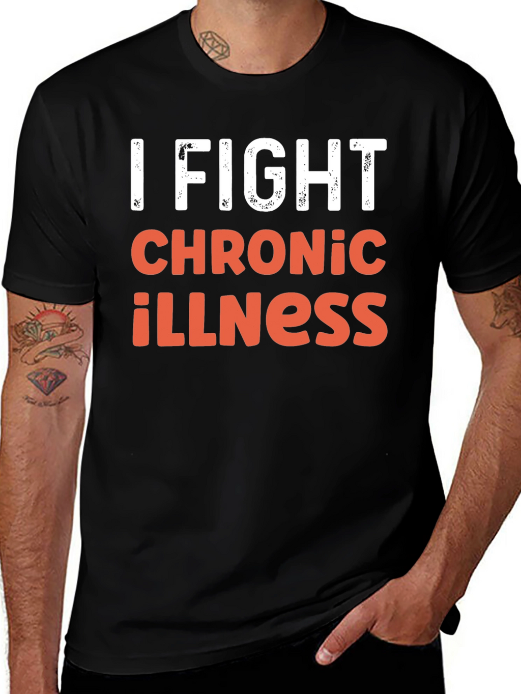 I Fight Chronic Illness Graphic Tee Shirt