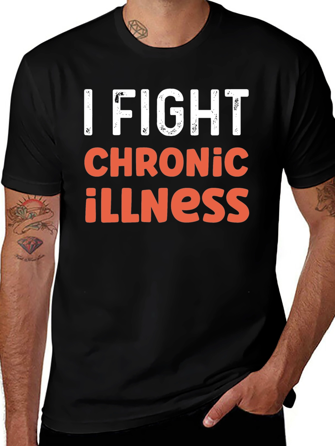 I Fight Chronic Illness Graphic Tee Shirt