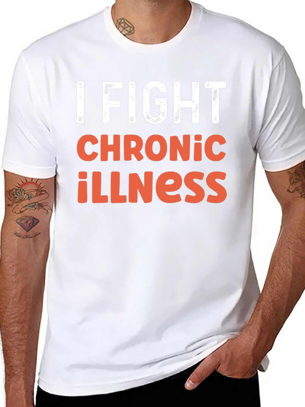 I Fight Chronic Illness Graphic Tee Shirt