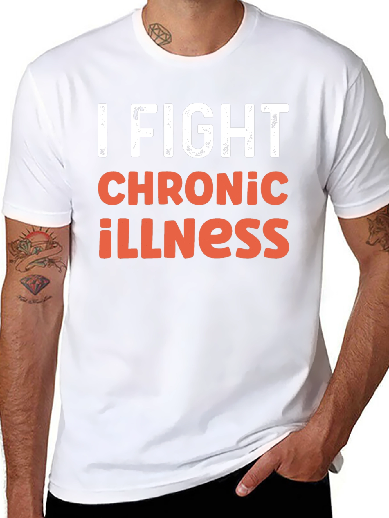 I Fight Chronic Illness Graphic Tee Shirt