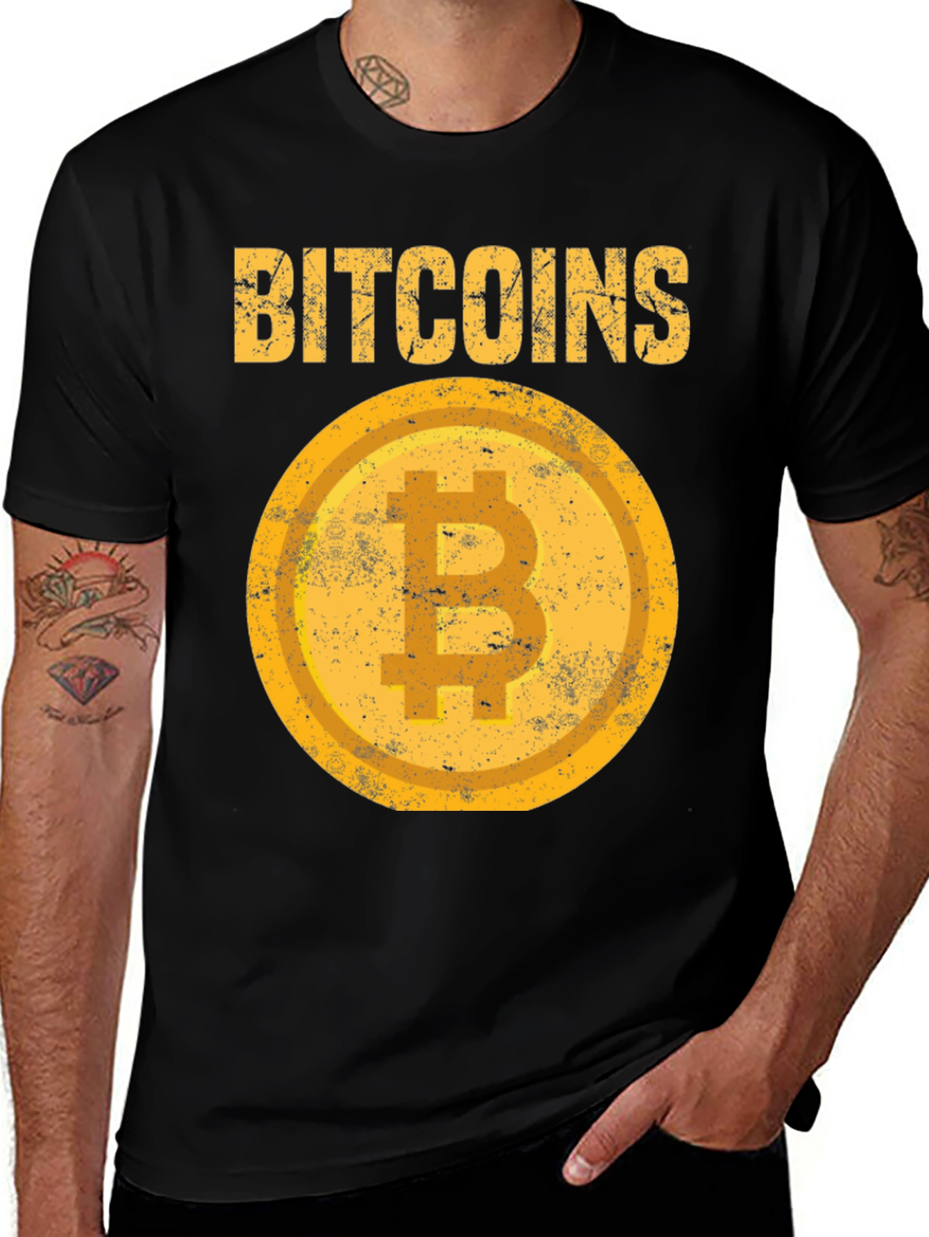 Bitcoin Vintage Graphic Tee - Crypto Currency T-Shirt
