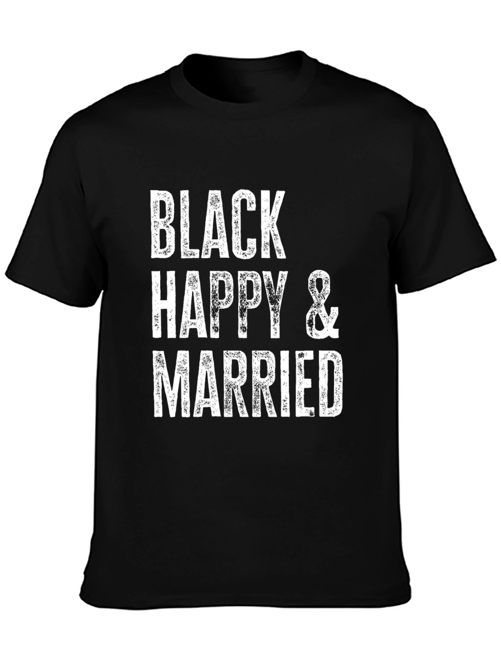 Black Happy & Married Graphic Tee - Unisex