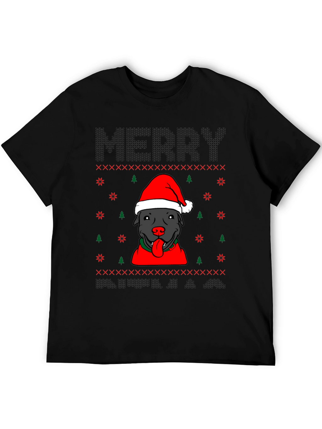 Merry Pitbull Christmas T-Shirt