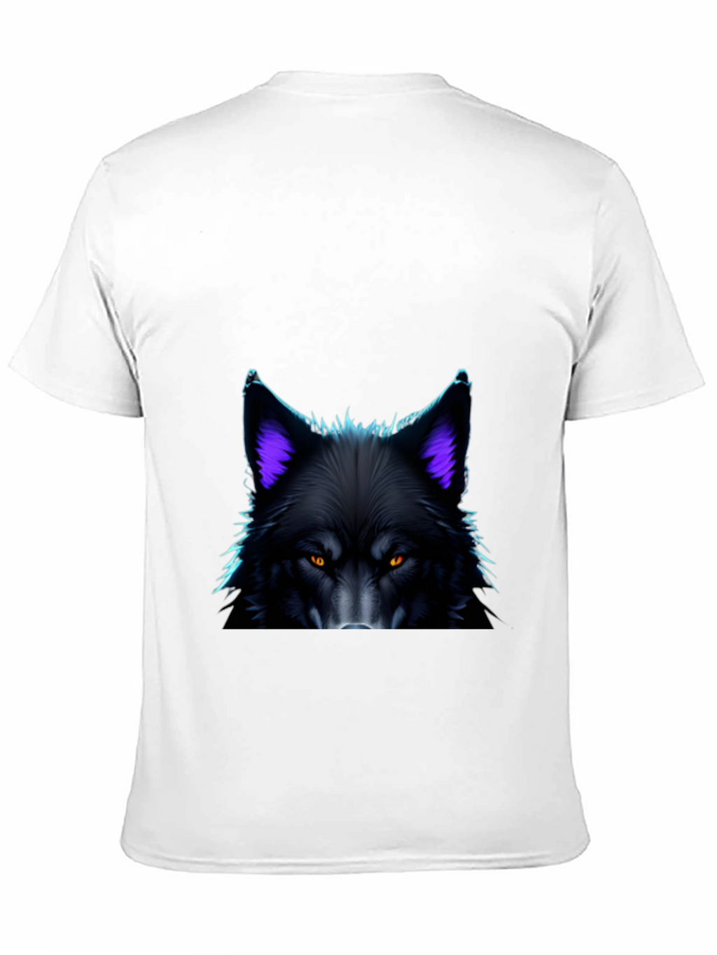 Black Wolf Graphic Tee - Bold Animal Design