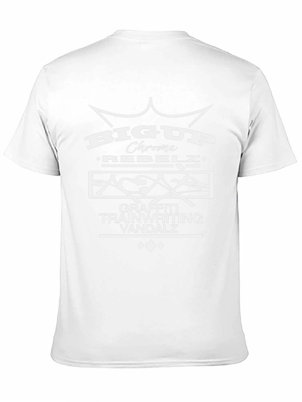 Big Up Chrome Tee - Graffiti Trainwriting Vandalz
