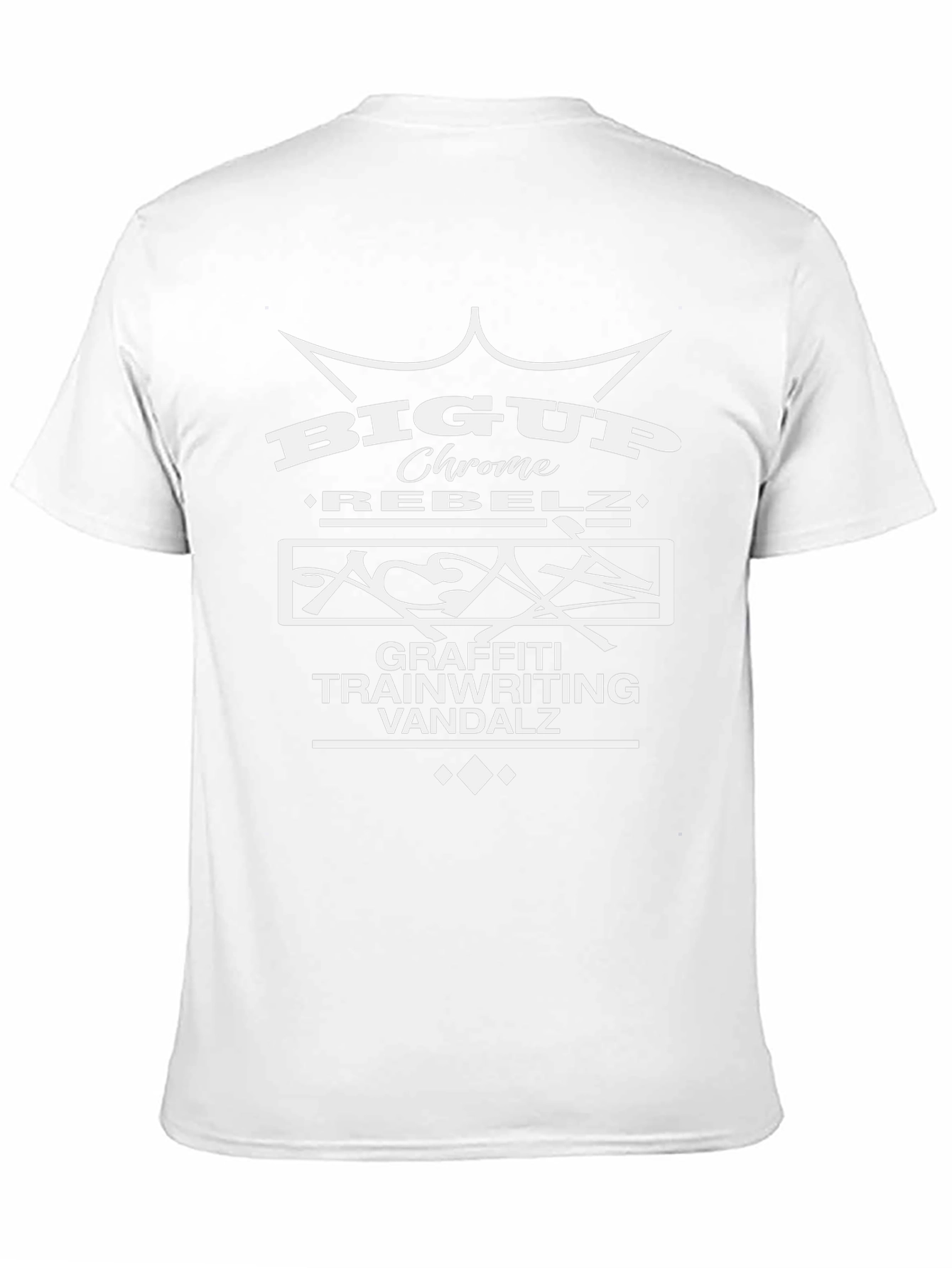 Big Up Chrome Tee - Graffiti Trainwriting Vandalz