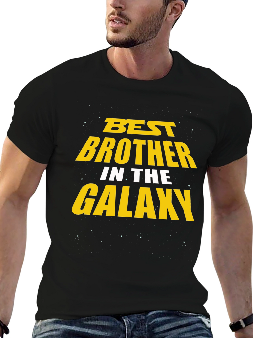 Best Brother in the Galaxy Black T-Shirt