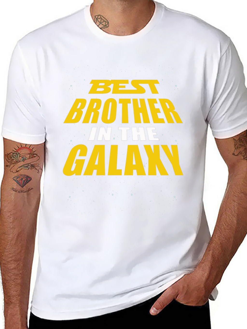 Best Brother in the Galaxy Black T-Shirt