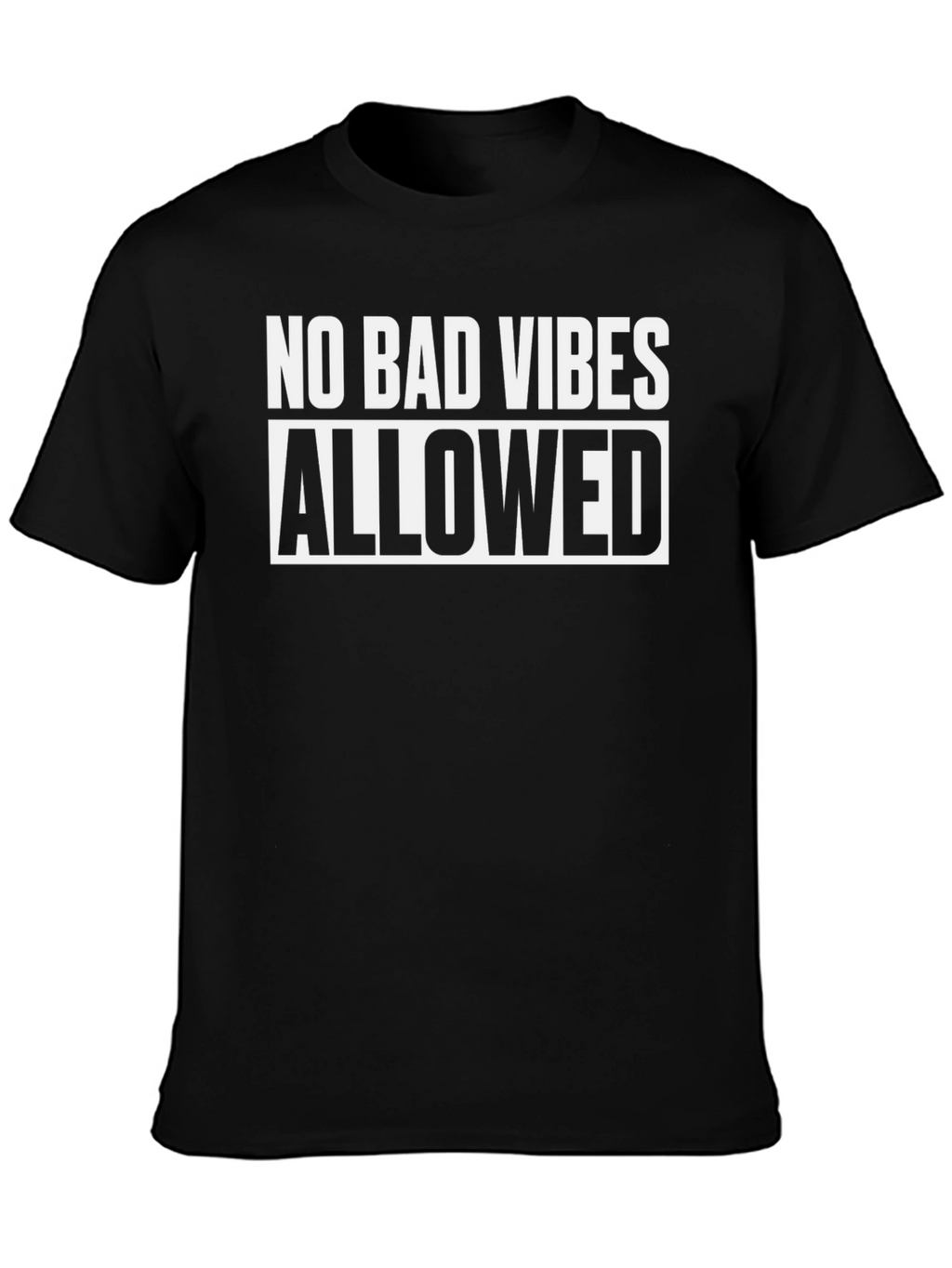 No Bad Vibes Allowed Graphic Tee - Black